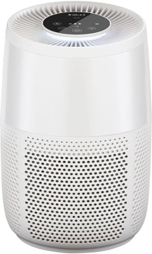 Instant - HEPA Air Purifier for Small Rooms Removes 99.9% of Dust, Smoke, & Pollen with Plasma Ion Technology - Pearl