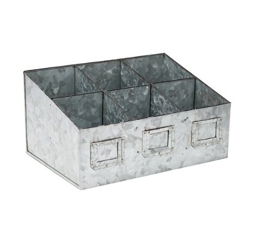 Mind Reader - Desk Essentials Organizer - Silver