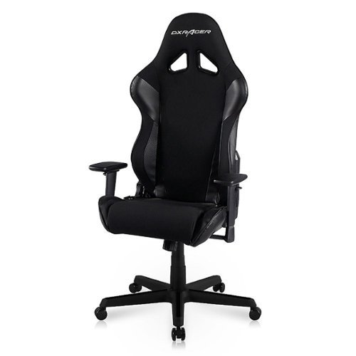 DXRacer - Racing Series Ergonomic Gaming Chair - Mesh/PVC Leather - Black