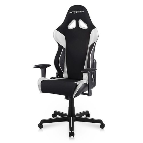 DXRacer - Racing Series Ergonomic Gaming Chair - Mesh/PVC Leather - White
