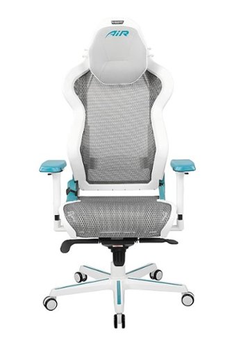 DXRacer - Air Series Ergonomic Gaming Chair - White & Cyan