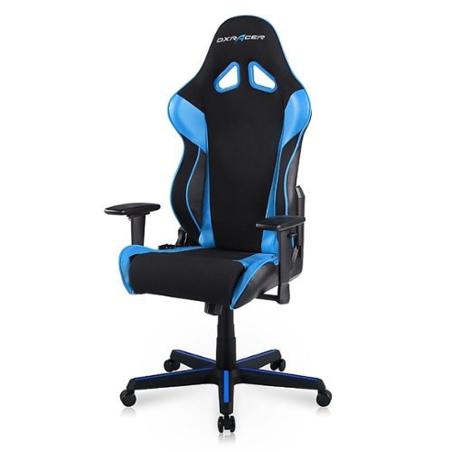 DXRacer - Racing Series Ergonomic Gaming Chair - Mesh/PVC Leather - Blue