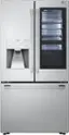 Front. LG - STUDIO 23.5 Cu. Ft. French Door-in-Door Counter-Depth Smart Refrigerator with Craft Ice - PrintProof Stainless Steel.