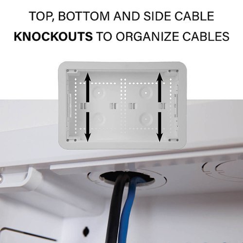 Sanus TV Media In-Wall Box - 9 - White SHOP ONLINE