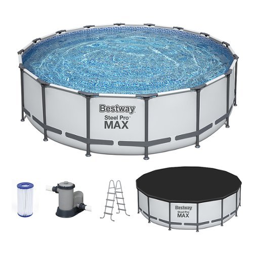 Bestway - MAX 16 x 4 Foot Above Ground Round Pool Set w/ Accessory Kit