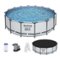 Bestway - MAX 16 x 4 Foot Above Ground Round Pool Set w/ Accessory Kit-Front_Standard