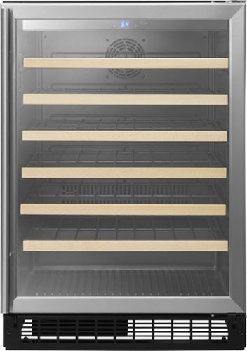 Insignia™ - 61-Bottle Wine Cooler - Stainless Steel