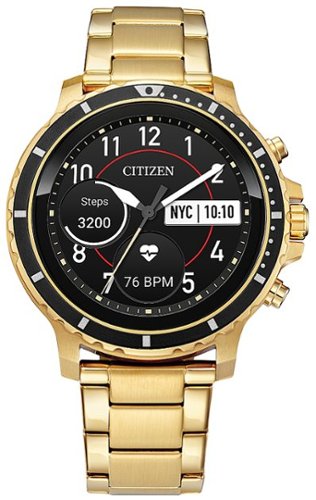 Citizen - CZ Smartwatch 46mm Stainless Steel Case - Gold
