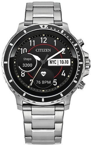 Citizen - CZ Smartwatch 46mm Stainless Steel Case - Silver