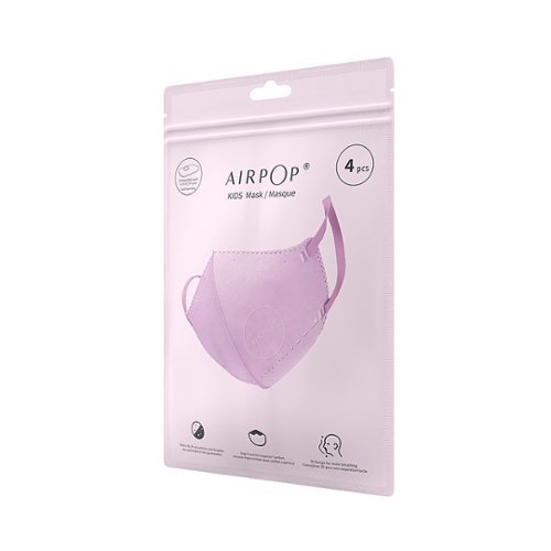 AIRPOP Kids KN95 Mask 4pcs - Pink GLOBAL SHIPPING
