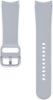 Samsung - Sports Watch Band for Galaxy Watch4, Galaxy Watch4 Classic, Galaxy Watch5 and Galaxy Watch5 Pro M/L - Silver-Angle_Standard