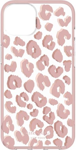 kate spade new york - Protective Hardshell Case for iPhone 13 - Leopard Pink