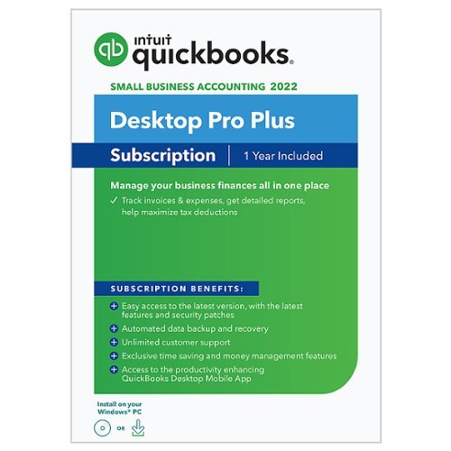 QuickBooks - Desktop Pro Plus 2022 (1 User) (1-Year Subscription) - Windows