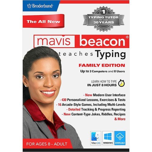 Encore - Mavis Beacon Teaches Typing 2020 - Family Edition (8-Users) - Mac OS, Windows [Digital]