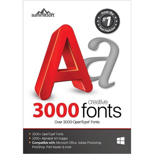 Summitsoft - 3000 Creative Fonts (1-User) - Windows