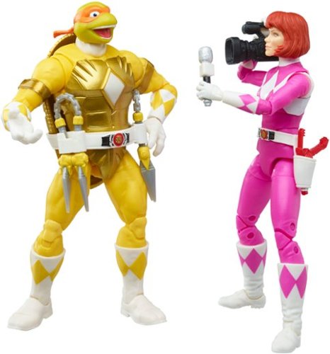 Power Rangers - X Teenage Mutant Ninja Turtles Lightning Collection Morphed Michelangelo and Morphed April O’Neil
