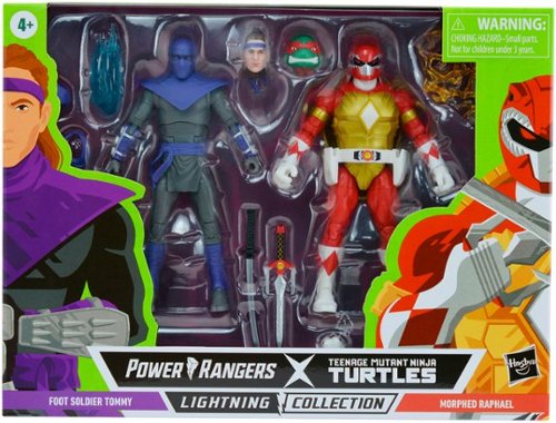 Power Rangers - X Teenage Mutant Ninja Turtles Lightning Collection Morphed Raphael and Foot Soldier Tommy