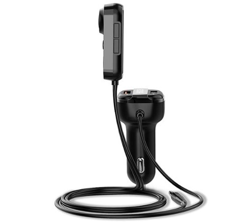 Rexing AUX2 Mini Bluetooth Receiver with Dual USB Enhanced Bass and Voice Control - Black BUY ONLINE