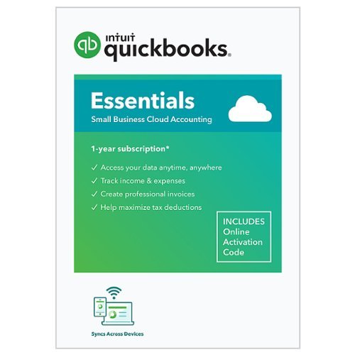 QuickBooks - Online Essentials 2022 (1 User) (1-Year Subscription) - Android, Apple iOS, Mac OS, Windows [Digital]