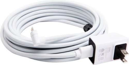 SimpliSafe - Outdoor Camera 25' Power Cable - White