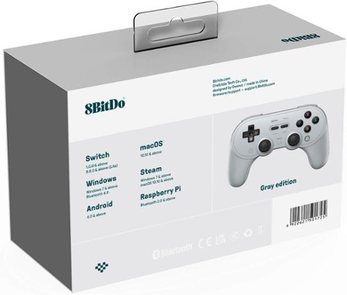 8BitDo Pro 2 Wireless Controller for Switch, Windows, macOS and Android - Gray BUY IN AUSTRALIA
