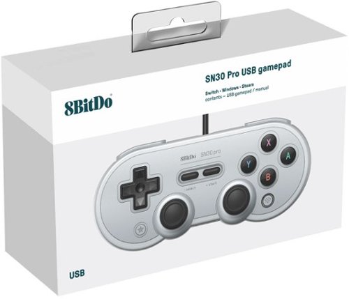8BitDo SN30 Pro Wired Controller for Switch and Windows - Gray SHOP ONLINE