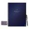Rocketbook - Fusion Smart Reusable Notebook 7 Page Styles 8.5" x 11" - Midnight Blue-Front_Standard
