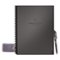 Rocketbook - Fusion Smart Reusable Notebook 7 Page Styles 8.5" x 11" - Deep Space Gray-Front_Standard
