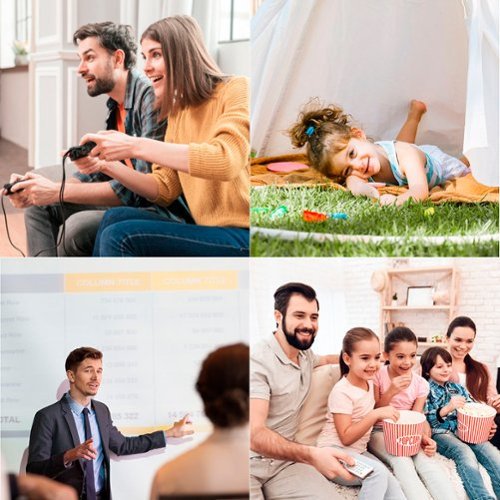 Core Innovations 60 Mini Portable Home Theater Projector with Bluetooth - White HOW TO BUY