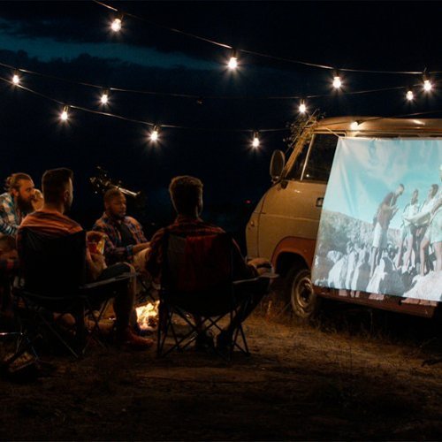 Core Innovations 60 Mini Portable Home Theater Projector with Bluetooth - White WHERE TO BUY