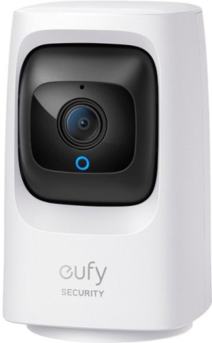  eufy Security - Indoor Cam Mini 2k HD Wi-Fi Pan &amp; Tilt Security Cam - White