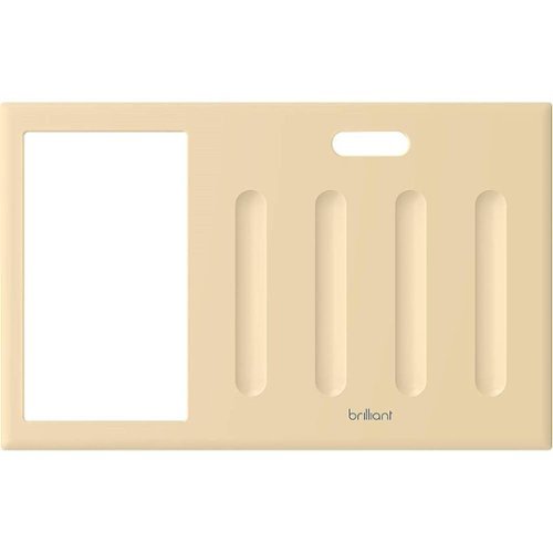 Brilliant - Smart Home Control - Snap-On Color Frame (4-Switch Panel) - Ivory