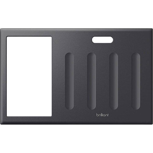 Brilliant - Smart Home Control - Snap-On Color Frame (4-Switch Panel) - Black
