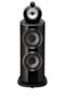 Bowers & Wilkins - 801 D4 Diamond 1" Diamond Tweeter, 6" Midrange in Turbine Head, Dual 10" Woofer Floorstanding Speaker (each) - Gloss Black-Front_Standard
