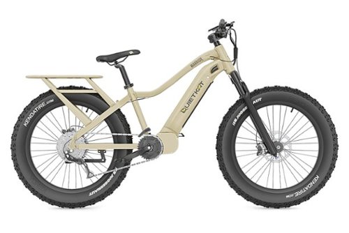 QuietKat - Warrior eBike w/48 Mile Range & Max Speed 20 mph - Sandstone