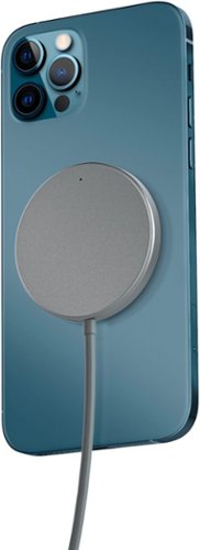 Just Wireless - 15W Magnetic Wireless Charger 5ft Cable - Gray-Alt_View_Standard_11 