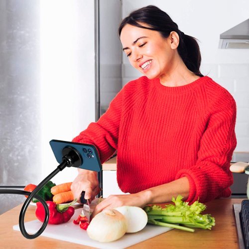 Just Wireless - Magnetic Gooseneck Mount compatible with MagSafe Devices - Black-Alt_View_Standard_16 