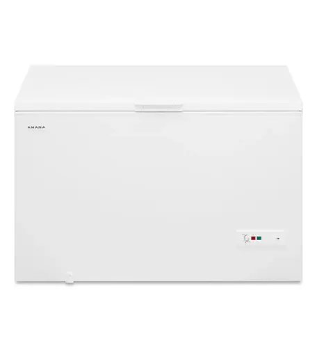 Front. Amana - 16 Cu. Ft. Chest Freezer with Basket - White.
