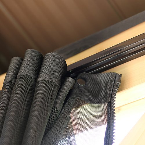 Yardistry - 12' x 12' Meridian Gazebo Mesh Kit - Black-Alt_View_Standard_17 