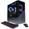 CyberPowerPC - Gamer Supreme Gaming Desktop - AMD Ryzen 7 5800X - 16GB Memory - NVIDIA GeForce RTX 3070 Ti - 1TB HDD + 500GB SSD - Black-Angle_Standard