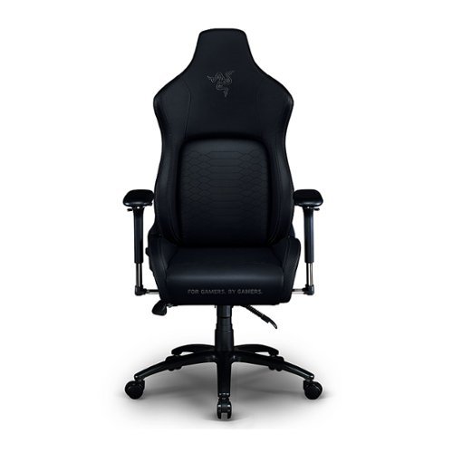 Razer - Iskur Gaming Chair with Built-in Lumbar Support - Black