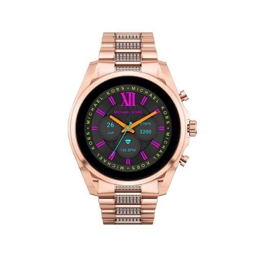 Michael Kors Gen 6 Bradshaw Smartwatch Rose Gold-Tone Stainless Steel with Pave - Rose Gold
