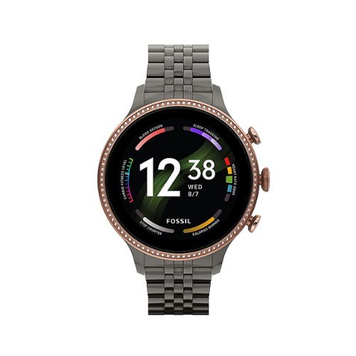 Fossil Gen 6 Smartwatch 42mm Gunmetal Stainless Steel - Gunmetal, Rose Gold