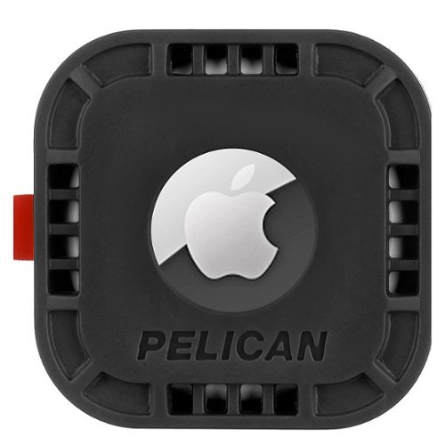Pelican - 2 Protector Carabiner Cases and 2 Protector Sticker Mounts for Apple AirTag - Black