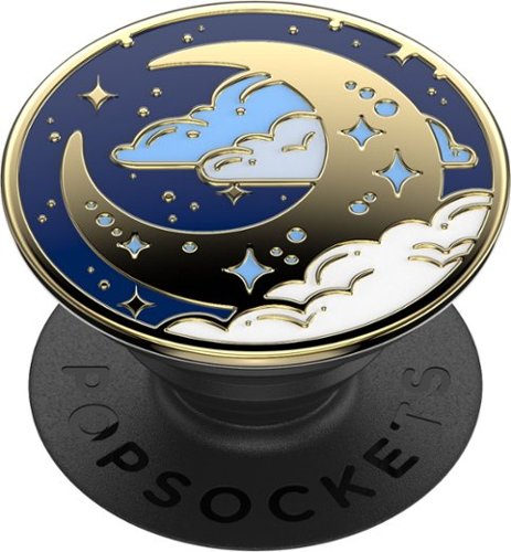PopSockets - PopGrip Premium Cell Phone Grip and Stand - Enamel Fly Me To The Moon