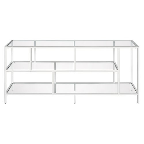 Camden&Wells - Winthrop TV Stand for TVs Up to 60" - Matte White/Glass