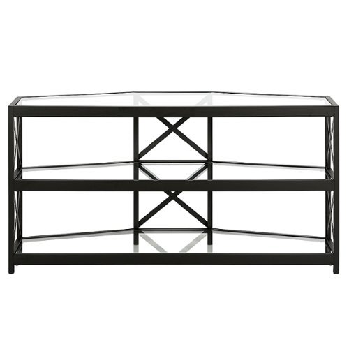 Photos - Mount/Stand Celine Camden&Wells -  TV Stand for TVs Up to 55" - Blackened Bronze/Glass 