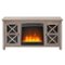 Henn & Hart - Colton Crystal Fireplace TV Stand for TVs Up to 55" - Gray Oak-Front_Standard
