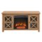 Camden&Wells - Colton Log Fireplace TV Stand for TVs Up to 55" - Golden Oak-Front_Standard