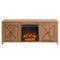 Camden&Wells - Granger Log Fireplace TV Stand for TVs Up to 65" - Golden Oak-Front_Standard